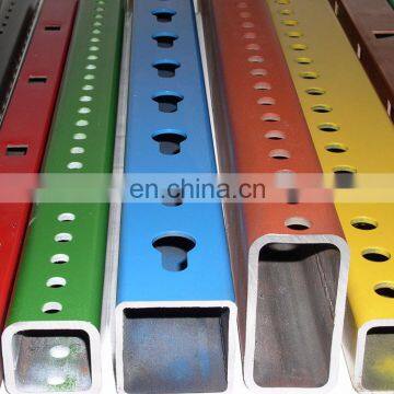 Powder Coated Perforated Galvanised gi Steel Square Tube Pipe Suppliers