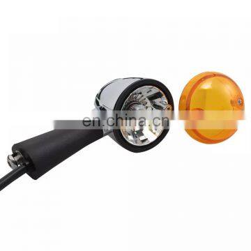 Stugis Motorcycle LED Turn Signal Indicators Light Amber Blinker For Indian Scout Sixty BOBBER 14-19