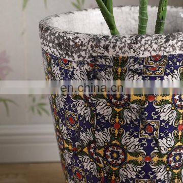 Wholesale Balcony Green Plants Pots Vintage Style Large Fancy Flower Pots Ceramic for Home Decor