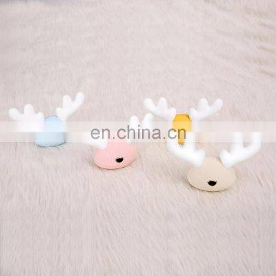 New design idea Led Silicone animal deer Night Light Children glowing Night Lamp Bedroom