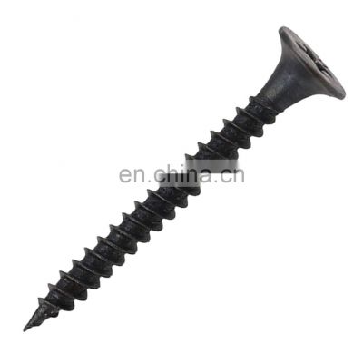 XINHAI china fasteners flat head slotted countersunk black iron m4 screw Perfect quality and bottom price black drywall screw