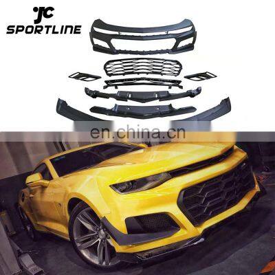 1LE Front bumper of Body Kit with Canards for Chevrolet Camaro SS ZL1 LS LT 16-18