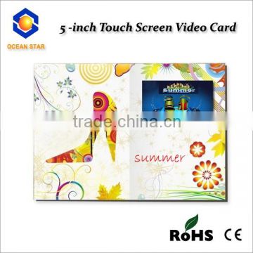 Customized 2.4" 4.3" 5" 7" 10" LCD digital Greeting Card, High Quality Video Player Card,Promotiong Gifts,Digital Greeting Card