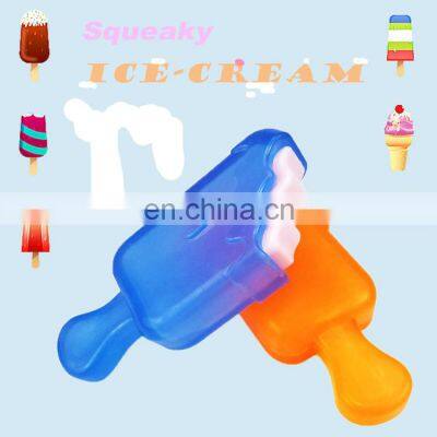 ice-lolly shape dog play toy chew toy squeaky toy accept custom color