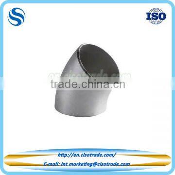 ANSI B16.9 butt weld pipe fitting, long radius 45 90 180 elbow long