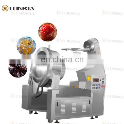 LONKIA Automatic Industrial Electric Heated Cooking Mixer Machine For Peanut Candy Cooking Jacketed Kettle For Peanut Candy