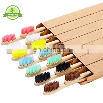 china factory 100%Charcoa  ECO friendly  soft  l Bamboo Toothbrush