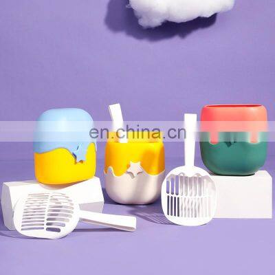 New 2021 Pet Toilet Picker Plastic Shovel Sifter Plastic Extended Cat Litter Scoop