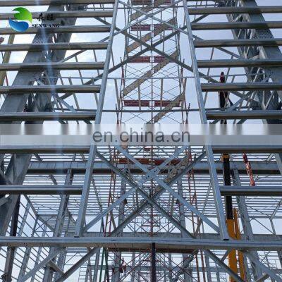 Light metal building construction gable frame  prefabricated galvanized steel frame house