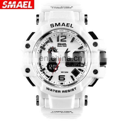 SMAEL 1509 Men Japan Quartz & Digital Watch Luxury  Sport LED S-Shock Wristwatch Clock wrist watches