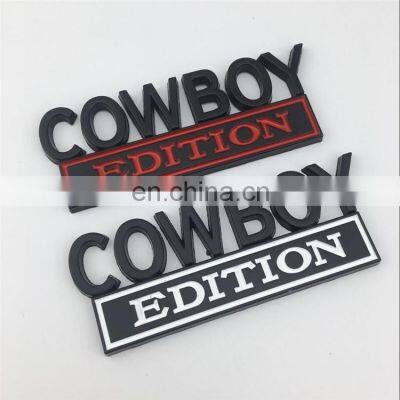 Customized Zinc Alloy Metal Chrome Enamel Paint Gelatin Sponge Car Emblem