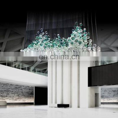 HUAYI Hotel Project Unique Design Specialized Hotel Customized Modern Chandelier Pendant Light photo-4