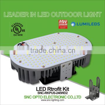 SNC LUMILEDS Temperature Control UL cUL LED Retrofit Kit 240W for Street Shoeboxes Wall Packs Canopy high bay