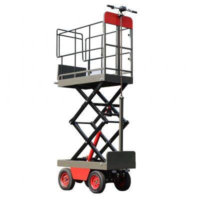 electric greenhouse hydraulic scissor lift trolley