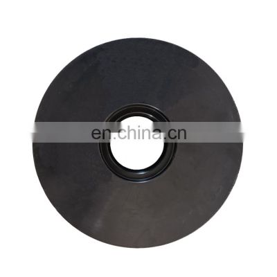 roller coaster round belt wheel uhmwpe pulley big Black track wheel plastic wire rope sheave for cranes