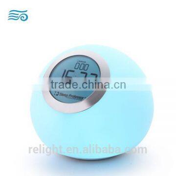 Color Changing LED Night Light With Clock Display Stand and Alarm Clock Function photo-3
