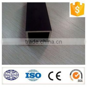 black anodized aluminium square tube/pipe