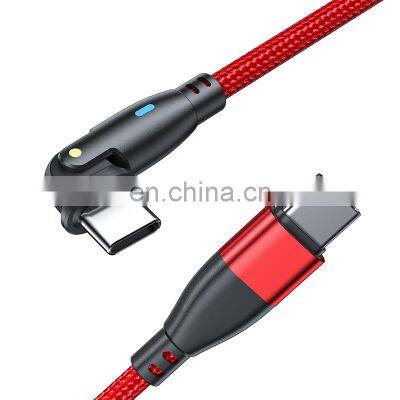 180 Degree Charging Cable PD 60W Fast Charging Data Transfer Type C Charger Mobile Phone USB C Type Data Cable photo-2