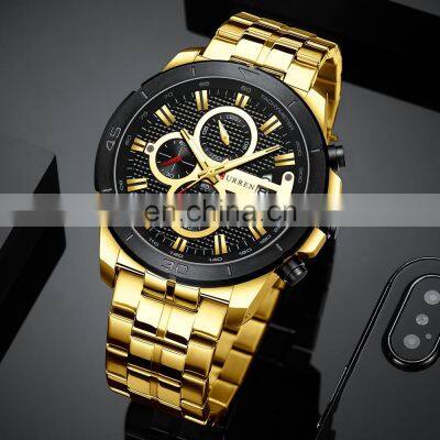 CURREN Business Men Watch Luxury Brand Stainless Steel Wrist Watch Chronograph Army Military Quartz Watches Relogio Masculino