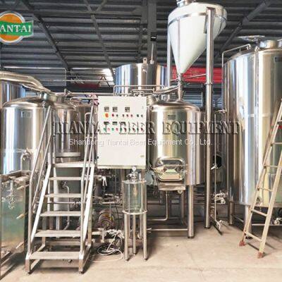 Automatic PLC Controlled 1000 Liter 2 Vessel Microbrewery Equipment photo-3
