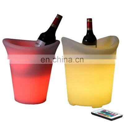 beer bottle plastic ice bucket for wine decorative beer champagne bottle service plastic led lighted ice bucket wine cooler box