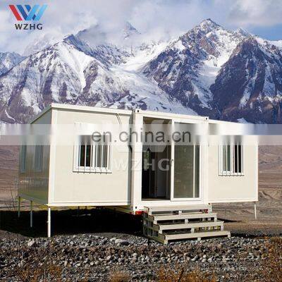 Low price extended foldable prefab light steel living house container prefabricated
