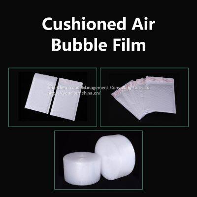 Hot Sale Cushioned Film/ Recycle Cushioned Wrapper Roll/ Bubbles Cushioned Packaging/ Column Wrapper photo-3