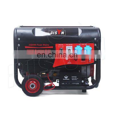 Bison China 5kw 3000 Watts 3kw 3500 6500 8500 Generador eléctrico de gas natural y gasolina, precio del conjunto photo-2
