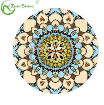 Circular Suede Rubber Multifunction Exercise Fitness Pilates Yoga Mat photo-4