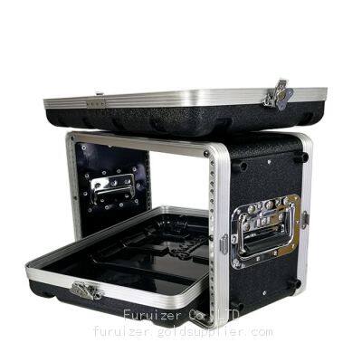 ABS-6US 8” Waterproof and Stackable Plastic Amplifier Aviation Case 6U Flight Rack Case photo-4