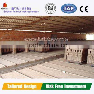 Artificial small tunnel brick dryer with short time construction