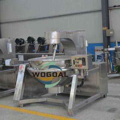 Automatic Steam/Electric/Gas Jacketed Cooking Kettle/Cooking Pot With Mixer/Agitator for Sauce Curry Paste photo-2