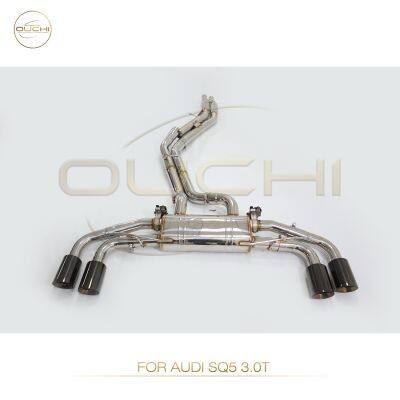 304 Stainless Steel Cat-Back Exhaust System for Audi S5 B9/Audi S6 S7 C8/S8 D4/SQ5 High Performance Exhaust Electronic Valve With Tips photo-4