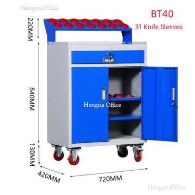 Steel Tool Cart With Wheels – Workshop Utility Tool Trolley Organizer photo-4