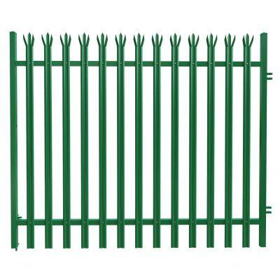 Cost-effective Security Palisade Steel Fence Galvanized Steel Fence and Gates for Houses Factory Price