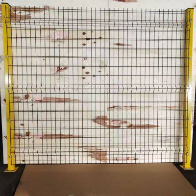 Green PVC Coated 3D Curved Welded Wire Mesh Fence for Garden Farm Security photo-2