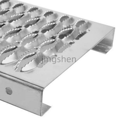 Anti-slip Perforated Plate Perforated Metal Stair Treads With Alligator Mouth Holes for Anti-slip Surface photo-1