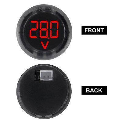 Compact 12V Car Battery Monitor DC 4-100V Digital Voltmeter for RV and Truck