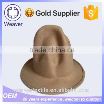 2015 New Style Wool Felt Short Brim Fedora Mountain Man Felt Hat Wholesale