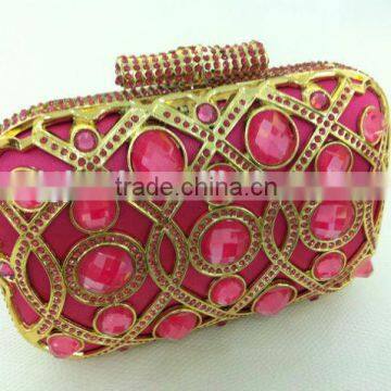 hot china products wholesale glass stone evening bag