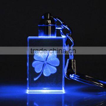 crystal keychain for gift keyholder with led light