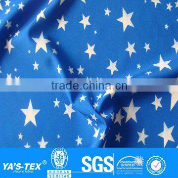 Flag stars print spandex fabric for dress