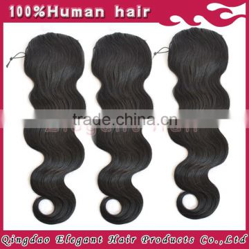 Online Shopping Site Unprocessed Chinese Virgin Hair Clip On Human Hair Ponytail