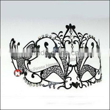 Hot Sell Wholesale Filigree Metal Venetian Man Masquerade Party Masks With Crystals photo-3