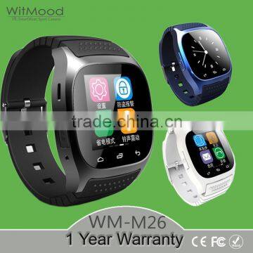 NEW M26 Bluetooth Smart Watch Men's wristwatch smartwatch with Dial SMS Remind Pedometer for Android Samsung phone