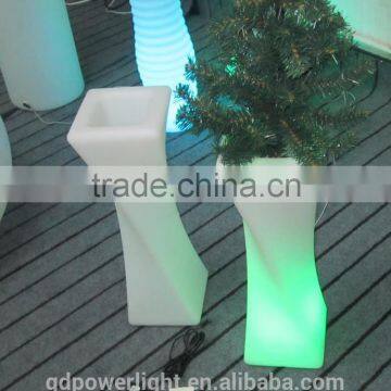 New PE plastic Flowerpot with LED light YXF-1650A