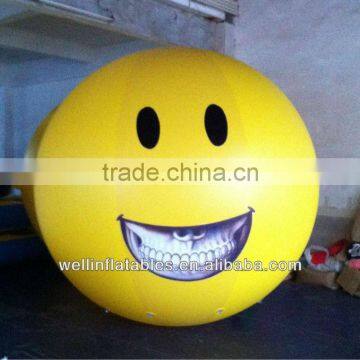 smile face inflatable helium balloon