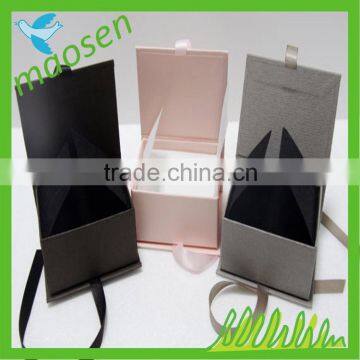 Custom logo printed paper jewelry gift box for ring box