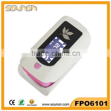 2016 New Product Finger Spo2 Monitor, Plastic Blood-Oxygen Test, Electronic OLED Display Fingertip Pulse Oximeter