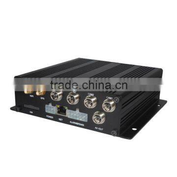 H.264 4 Channels double 64G SD card vehicle dvr with GPS 3G WIFI Option function